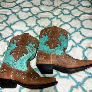 Teal Rockin Boots